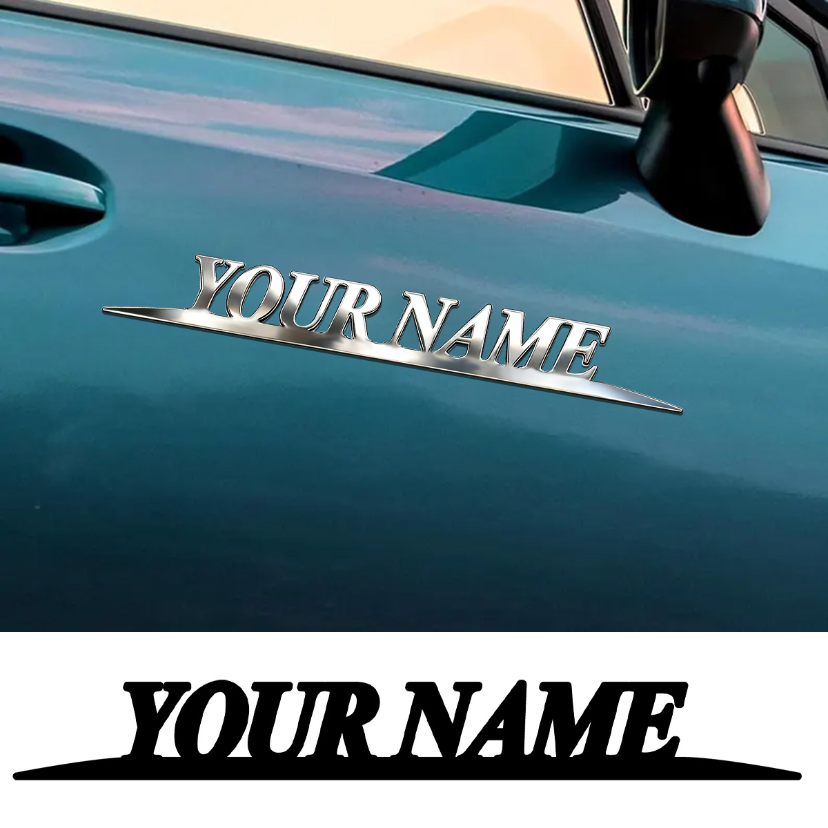 Metal Trendy YOUR NAME Sticker - School Supplies recension och pris