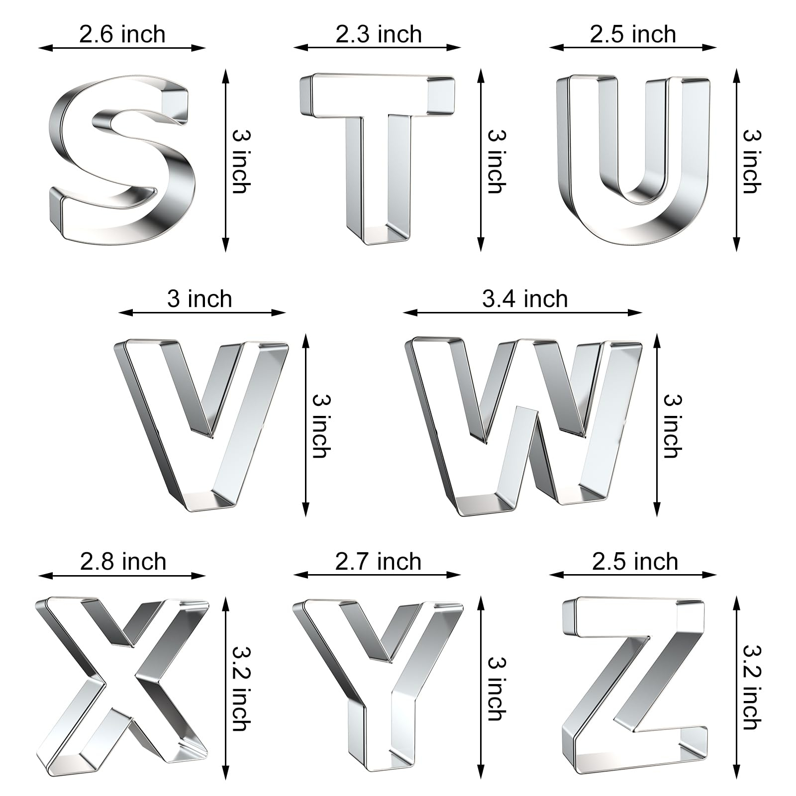 Letter Cookie Cutters Shapes - - Writing Tools recension och pris