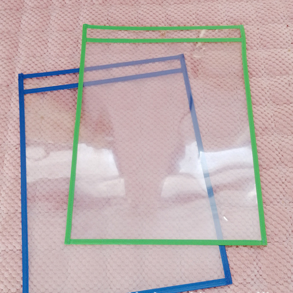 10Pcs Dry Erase Pockets Clear  - Writing Tools recension och pris